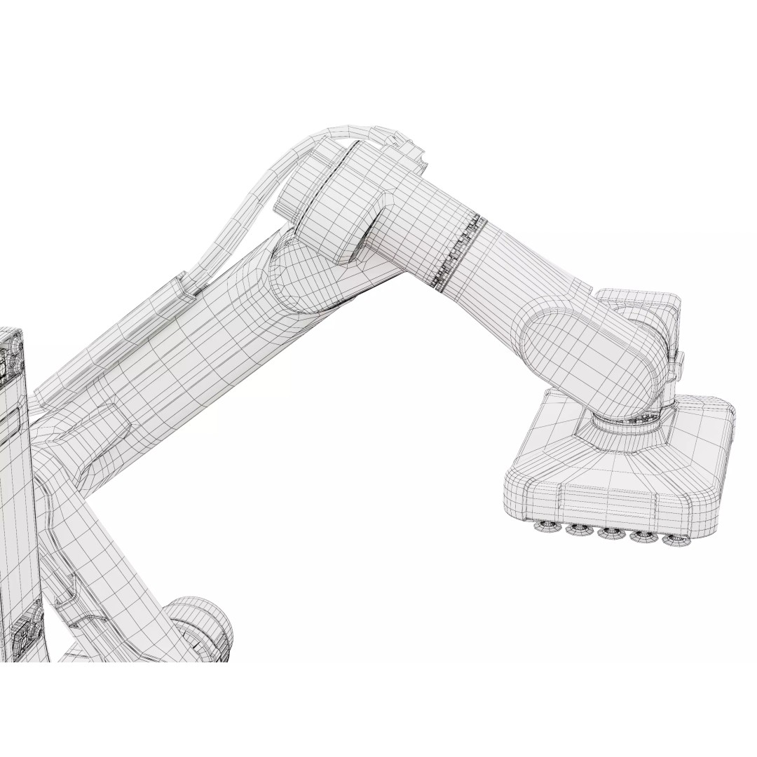 Industrial Warehouse Robot 3D Model – High-Quality Palletizing Arm, FBX, OBJ - View 15
