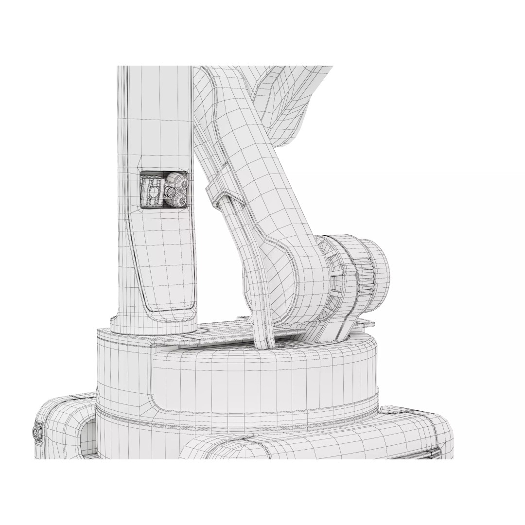 Industrial Warehouse Robot 3D Model – High-Quality Palletizing Arm, FBX, OBJ - View 19