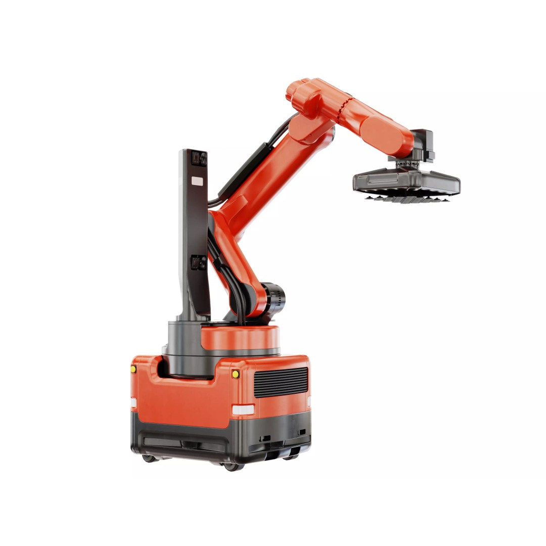 Industrial Warehouse Robot 3D Model – High-Quality Palletizing Arm, FBX, OBJ - View 2