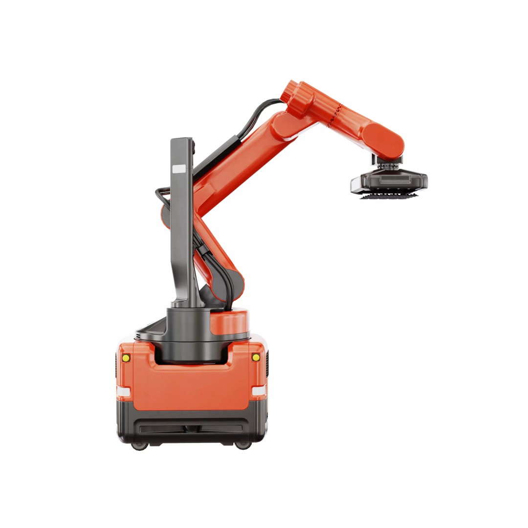 Industrial Warehouse Robot 3D Model – High-Quality Palletizing Arm, FBX, OBJ - View 3