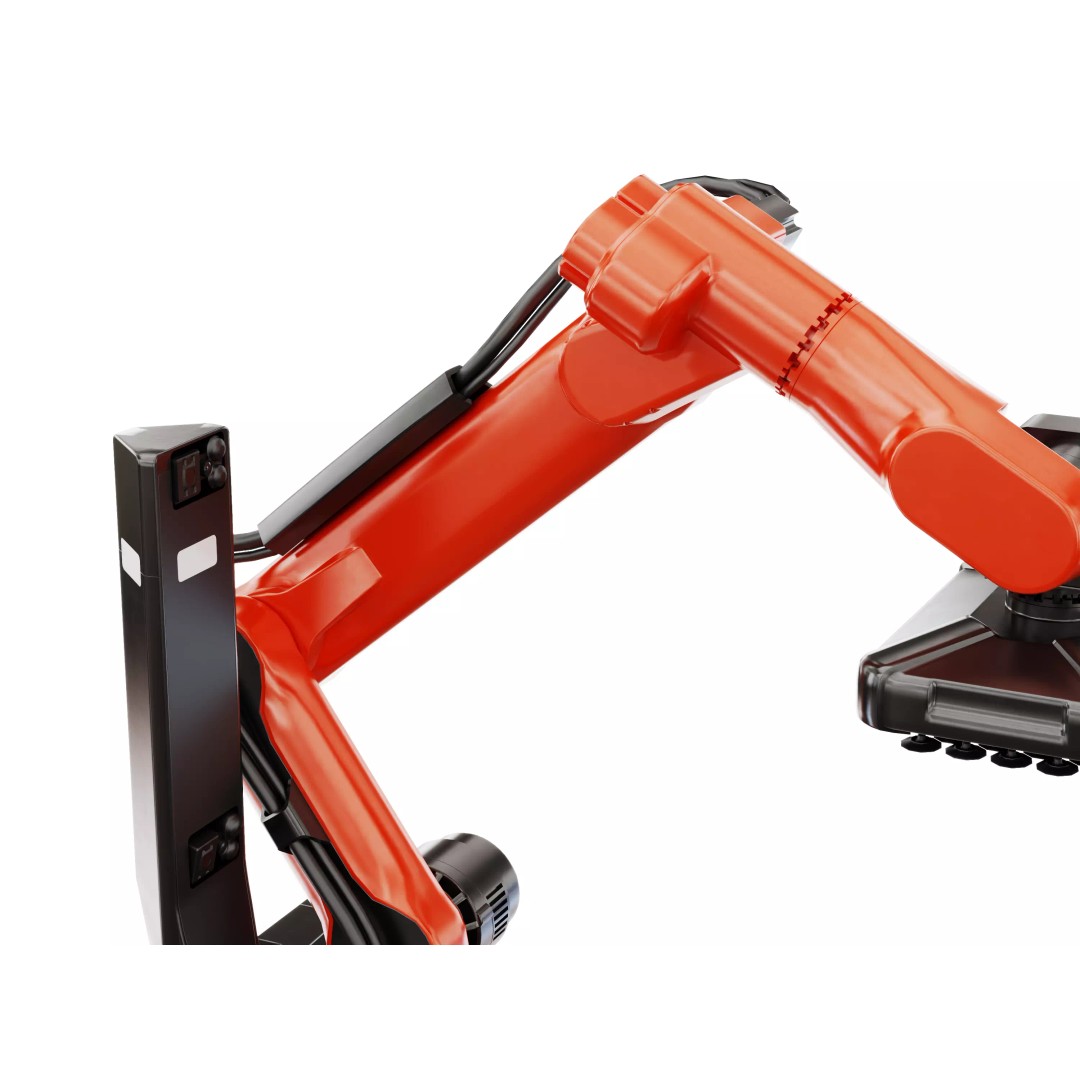 Industrial Warehouse Robot 3D Model – High-Quality Palletizing Arm, FBX, OBJ - View 6