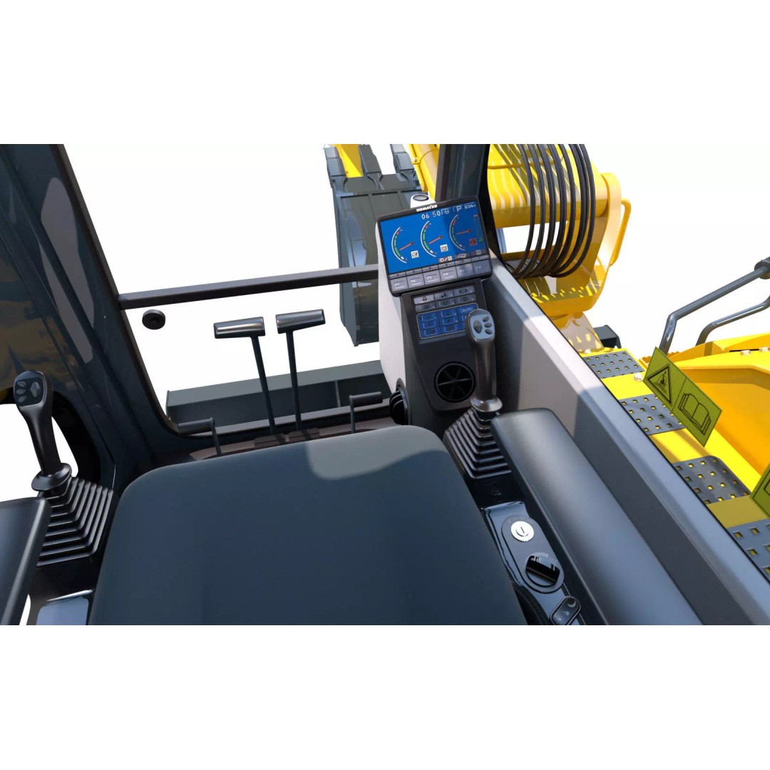 KOMATSU PC118MR-8 3D Model – High Poly Excavator with PBR Textures, FBX - View 18