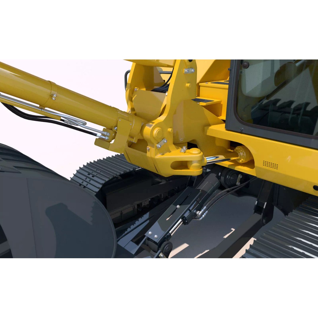 KOMATSU PC118MR-8 3D Model – High Poly Excavator with PBR Textures, FBX - View 21