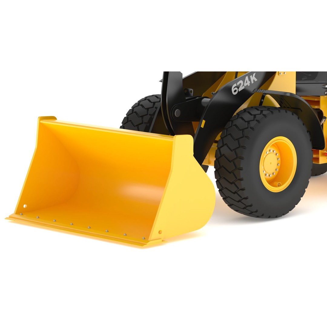 John Deere 624K Wheel Loader 3D Model – High Poly PBR Asset, FBX, OBJ - View 14