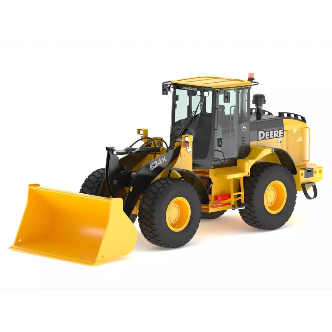 John Deere 624K Wheel Loader 3D Model – High Poly PBR Asset, FBX, OBJ - View 2