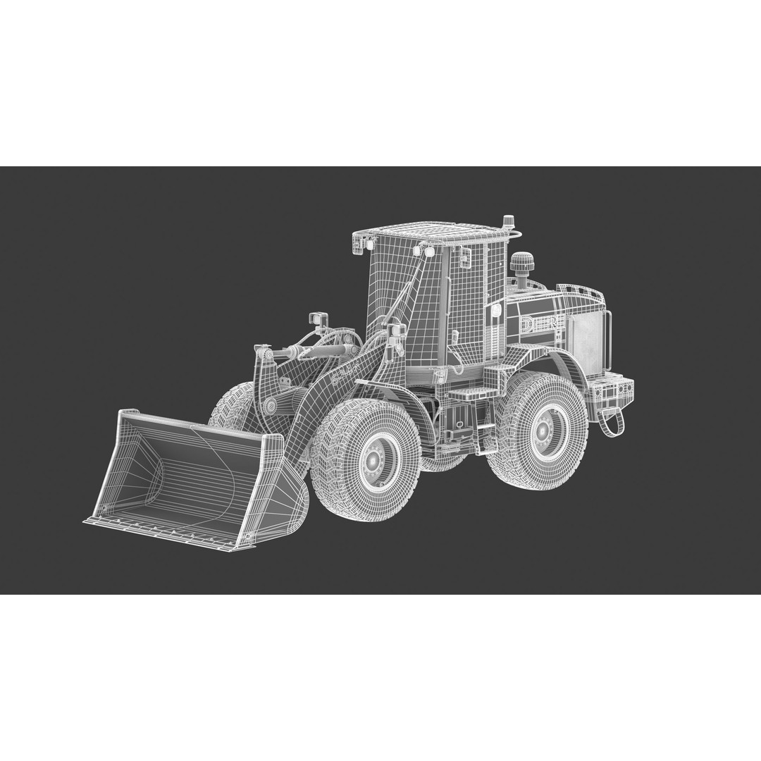 John Deere 624K Wheel Loader 3D Model – High Poly PBR Asset, FBX, OBJ - View 26