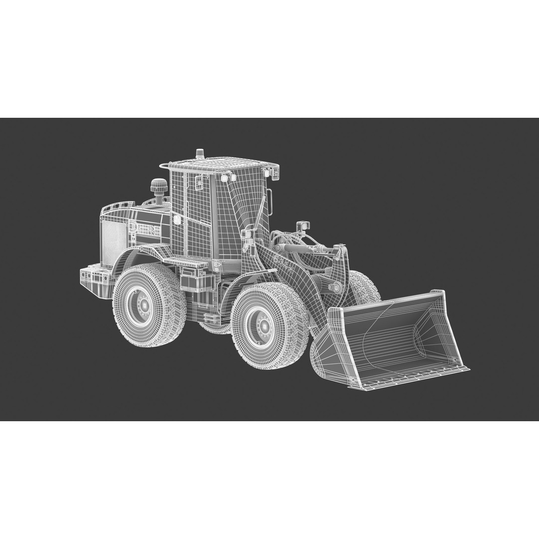 John Deere 624K Wheel Loader 3D Model – High Poly PBR Asset, FBX, OBJ - View 28