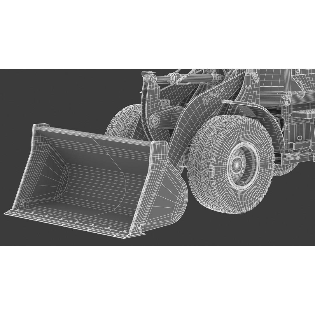 John Deere 624K Wheel Loader 3D Model – High Poly PBR Asset, FBX, OBJ - View 36