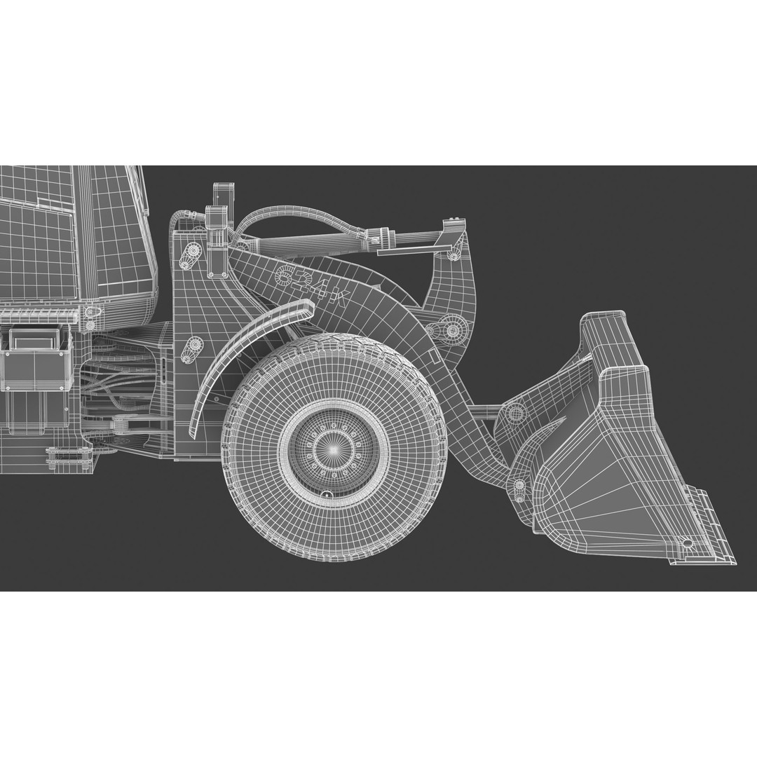 John Deere 624K Wheel Loader 3D Model – High Poly PBR Asset, FBX, OBJ - View 39