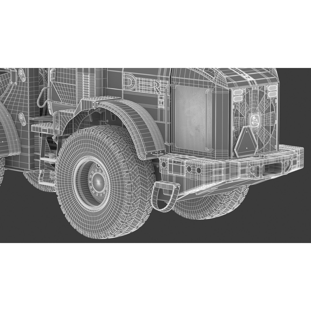 John Deere 624K Wheel Loader 3D Model – High Poly PBR Asset, FBX, OBJ - View 42
