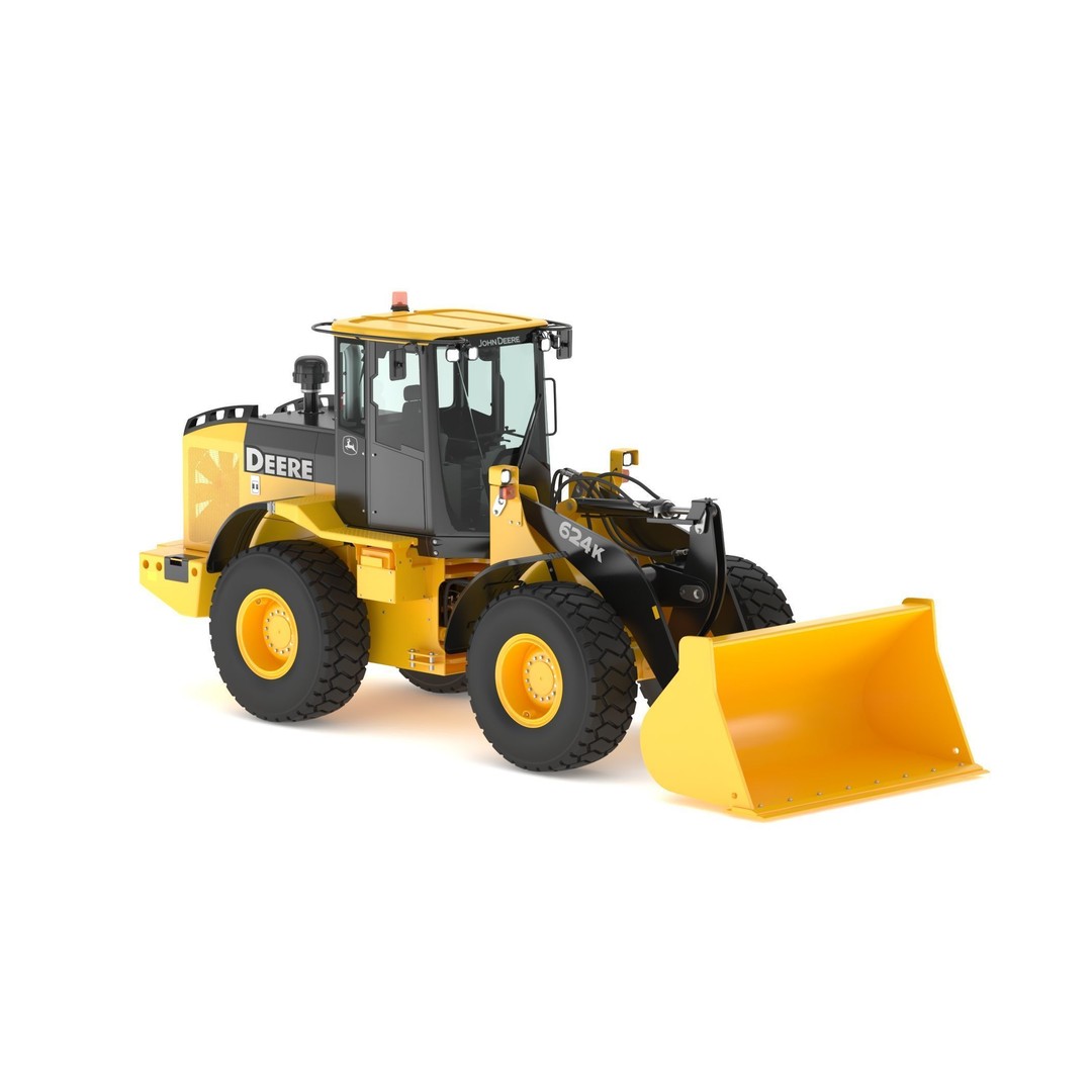 John Deere 624K Wheel Loader 3D Model – High Poly PBR Asset, FBX, OBJ - View 6