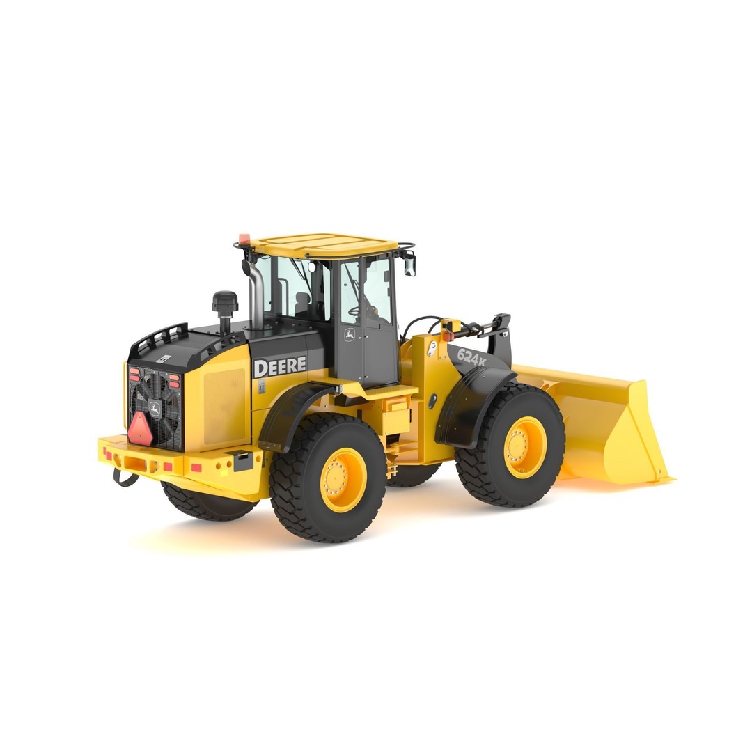 John Deere 624K Wheel Loader 3D Model – High Poly PBR Asset, FBX, OBJ - View 8