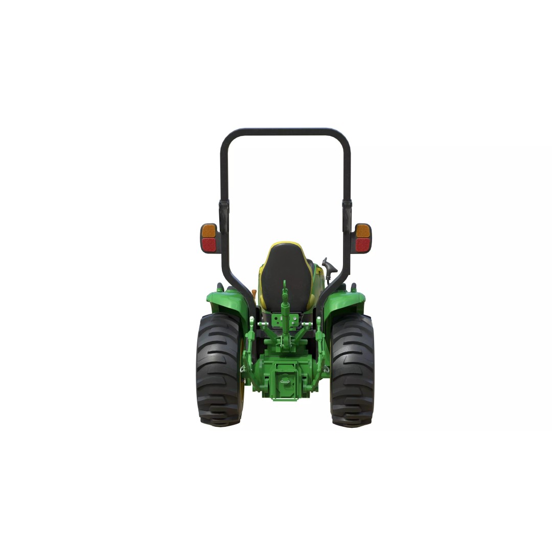 John Deere 3046R Compact Utility Tractor 3D Model – Low Poly PBR Asset, FBX - View 10
