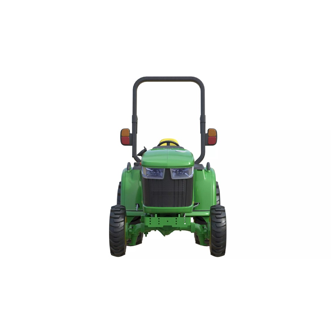 John Deere 3046R Compact Utility Tractor 3D Model – Low Poly PBR Asset, FBX - View 9