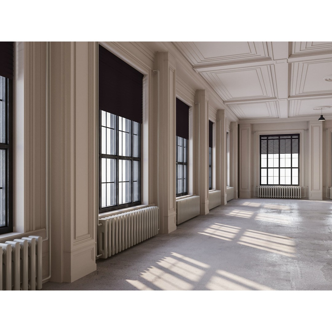Loft Interior 3D Model – Industrial Office Scene, Cinema4D - View 4