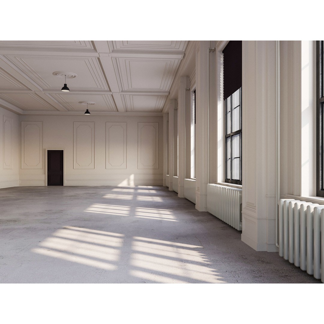 Loft Interior 3D Model – Industrial Office Scene, Cinema4D - View 8