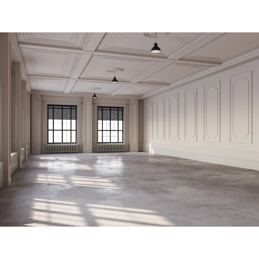 Loft Interior 3D Model – Industrial Office Scene, Cinema4D - View 9