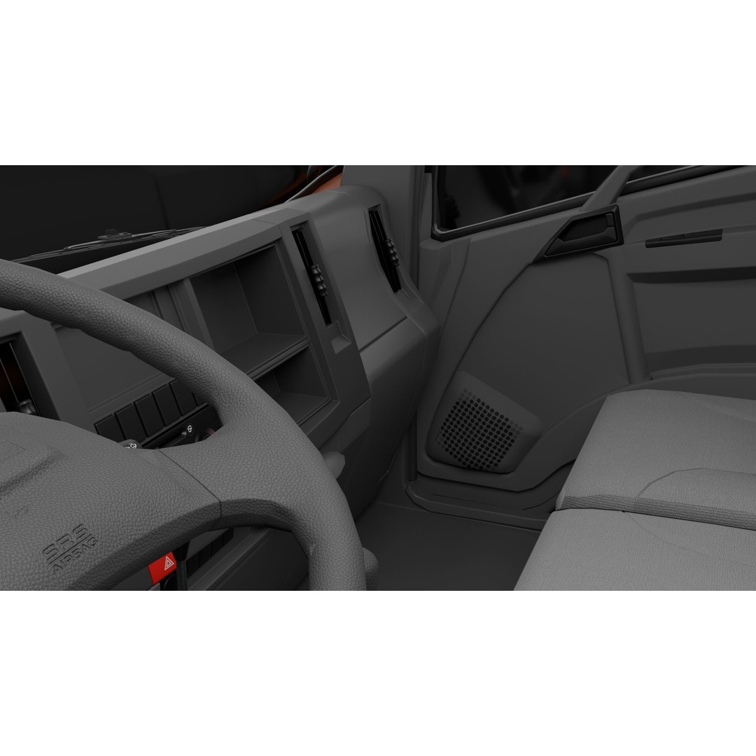ISUZU NLR130 Gas Tank 3D Model – Low Poly Vehicle Asset, FBX, OBJ - View 14