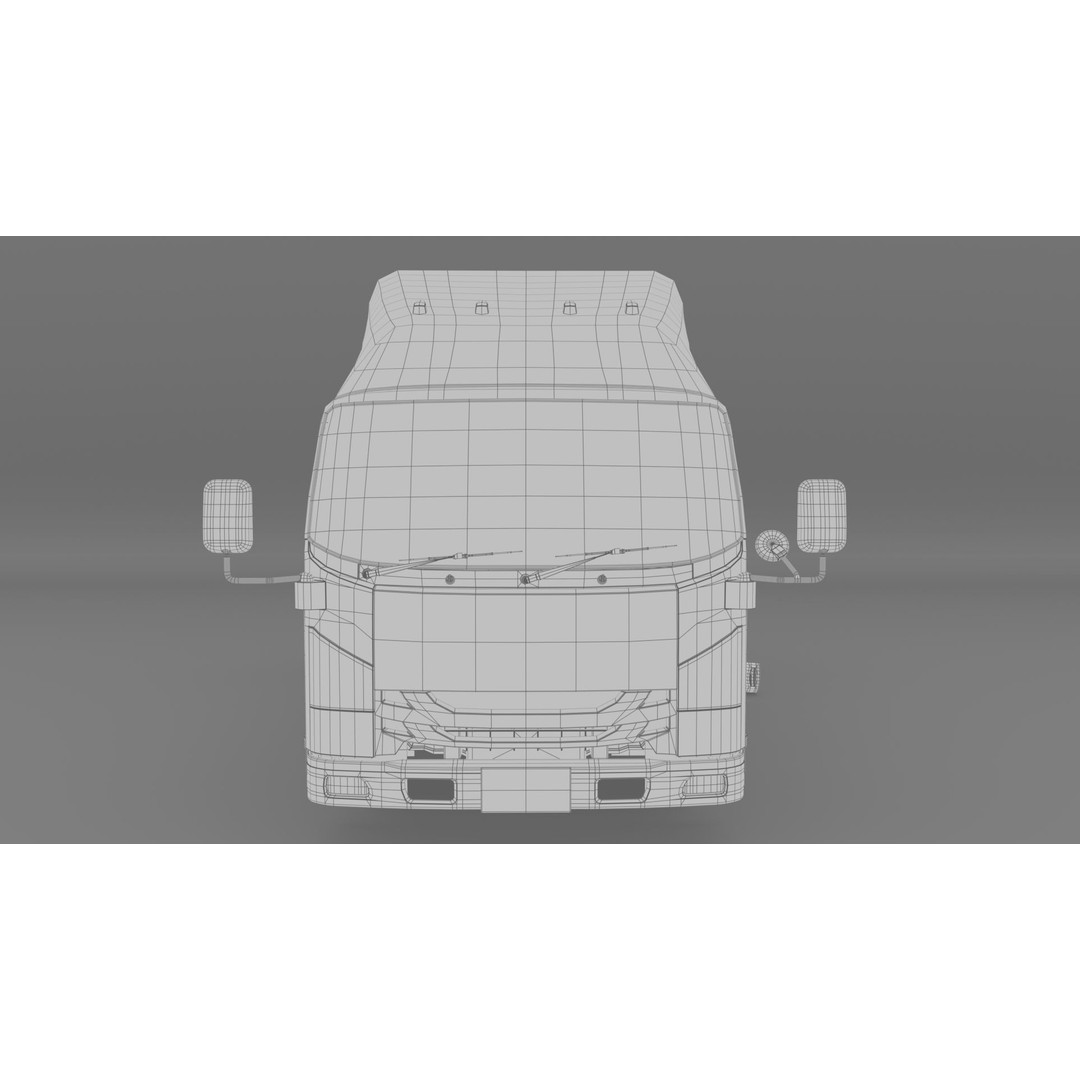ISUZU NLR130 Gas Tank 3D Model – Low Poly Vehicle Asset, FBX, OBJ - View 29
