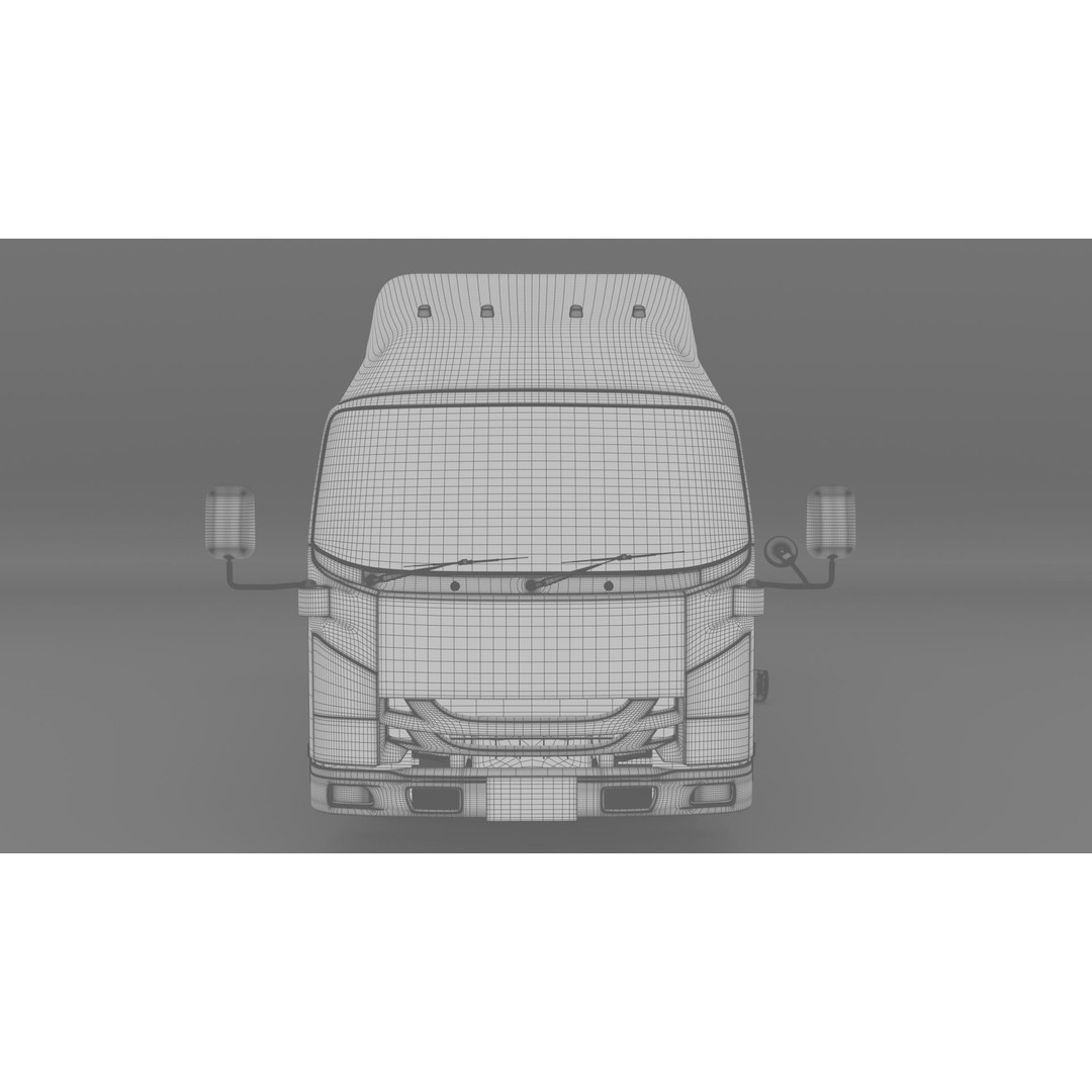 ISUZU NLR130 Gas Tank 3D Model – Low Poly Vehicle Asset, FBX, OBJ - View 30