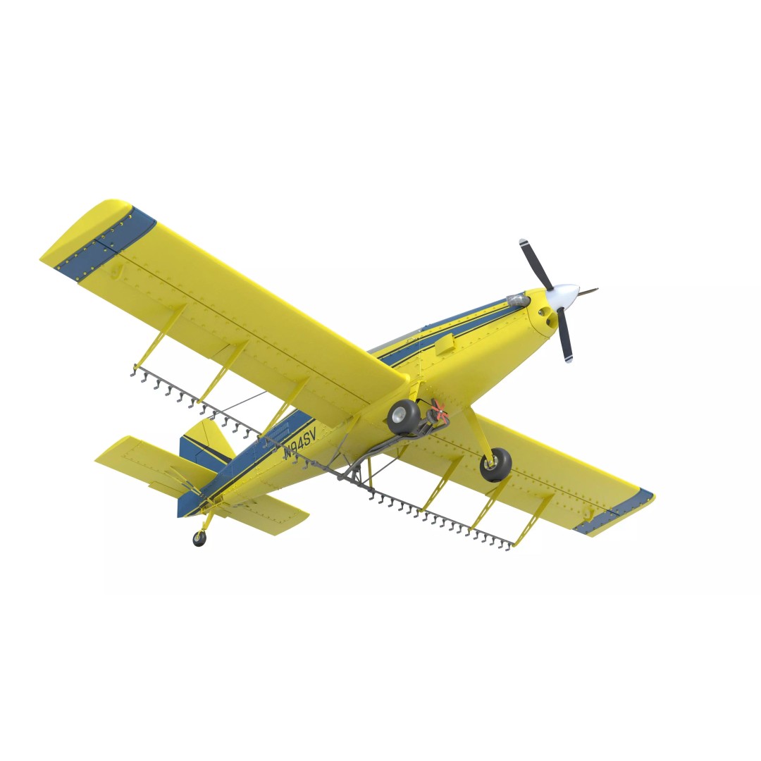 AT 502B Air Tractor 3D Model – Low Poly PBR Game Asset, FBX, Blender - View 15