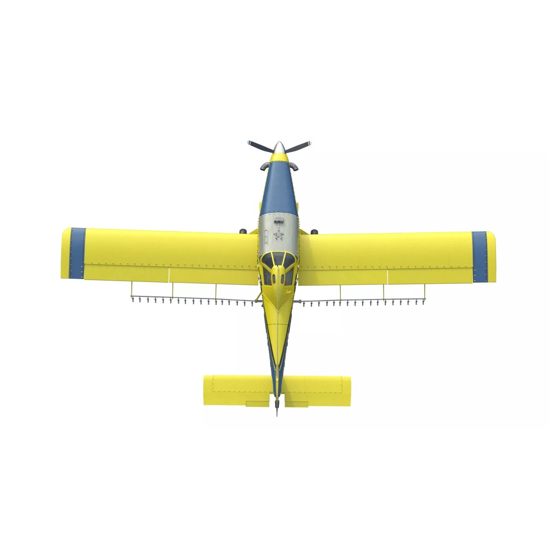 AT 502B Air Tractor 3D Model – Low Poly PBR Game Asset, FBX, Blender - View 17