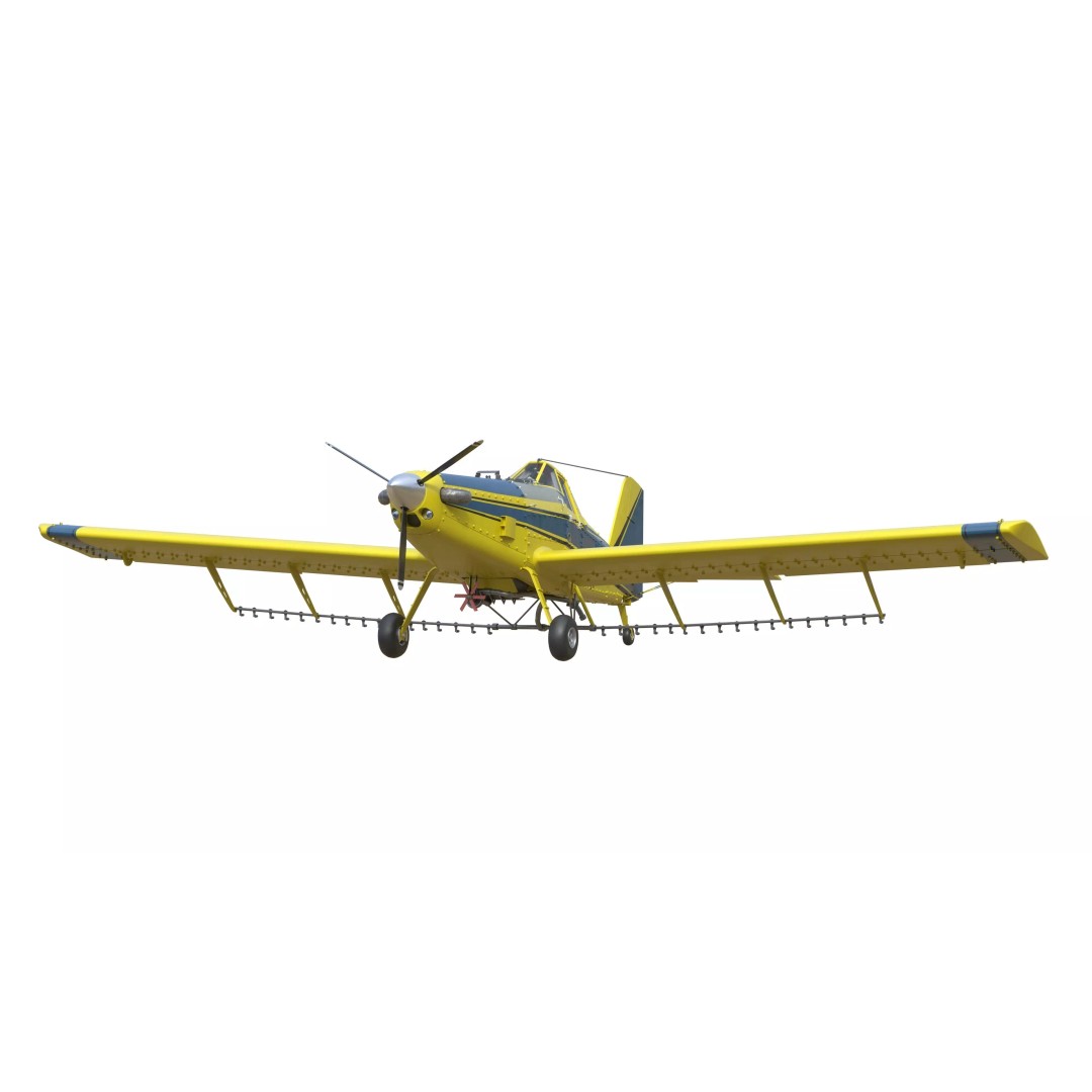 AT 502B Air Tractor 3D Model – Low Poly PBR Game Asset, FBX, Blender - View 23