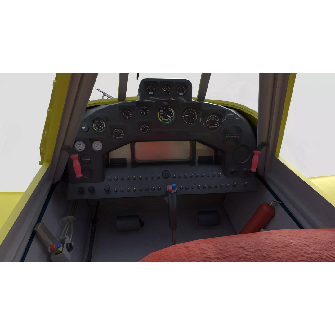 AT 502B Air Tractor 3D Model – Low Poly PBR Game Asset, FBX, Blender - View 27