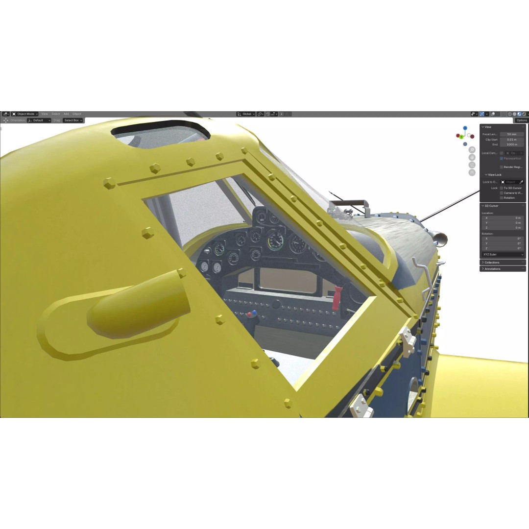 AT 502B Air Tractor 3D Model – Low Poly PBR Game Asset, FBX, Blender - View 29