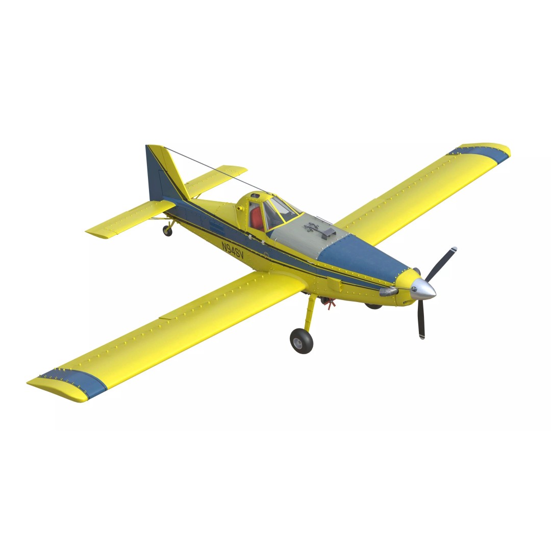 AT 502B Air Tractor 3D Model – Low Poly PBR Game Asset, FBX, Blender - View 7