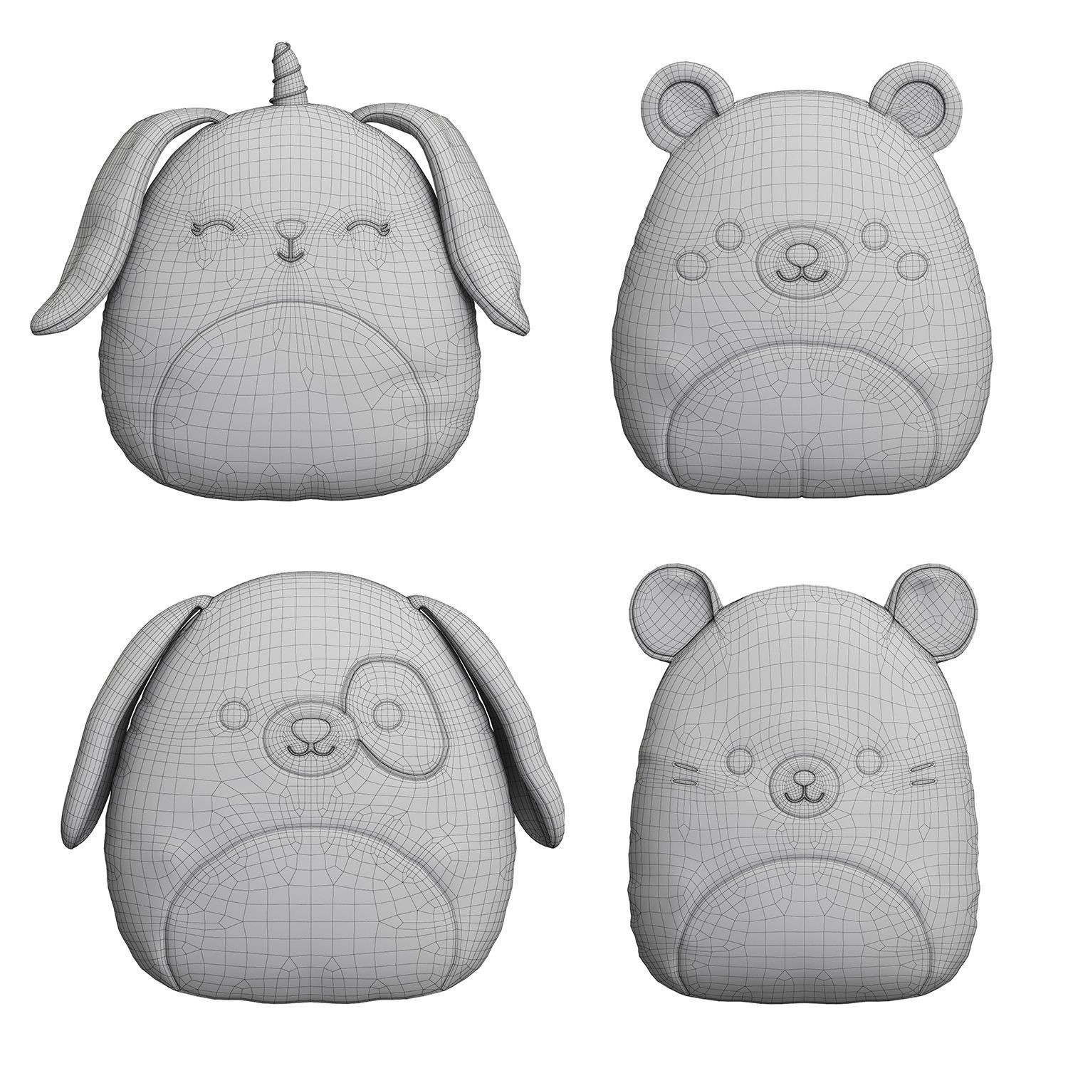 Plush Toys - Game-Ready 3D Model - View 8