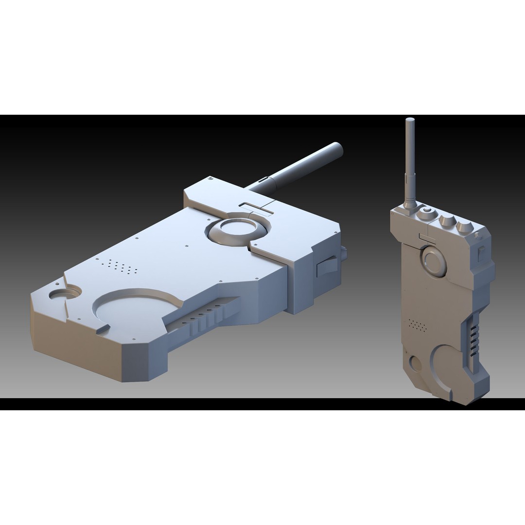Sci-Fi Devices 3D Model – High Detail Polygon Mesh, FBX, Blender