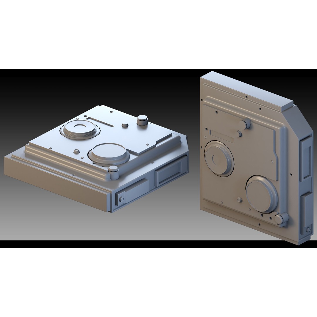 Sci-Fi Devices 3D Model – High Detail Polygon Mesh, FBX, Blender - View 11