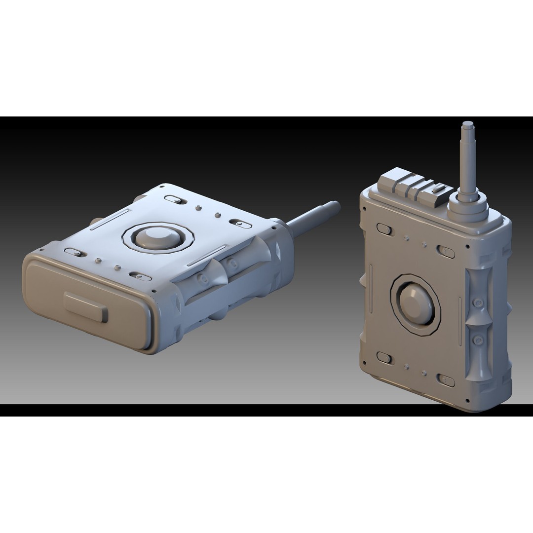 Sci-Fi Devices 3D Model – High Detail Polygon Mesh, FBX, Blender - View 12