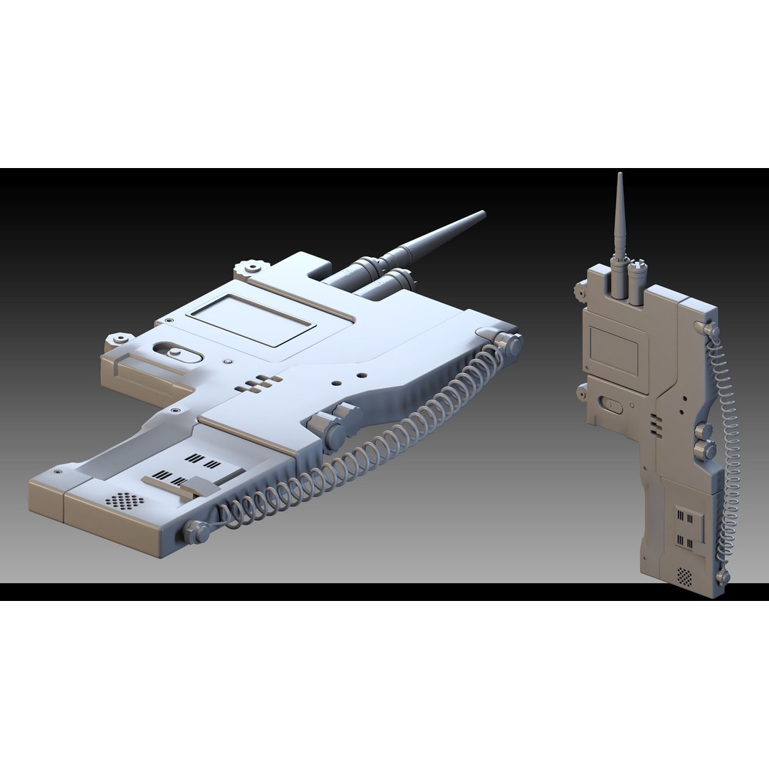 Sci-Fi Devices 3D Model – High Detail Polygon Mesh, FBX, Blender - View 3
