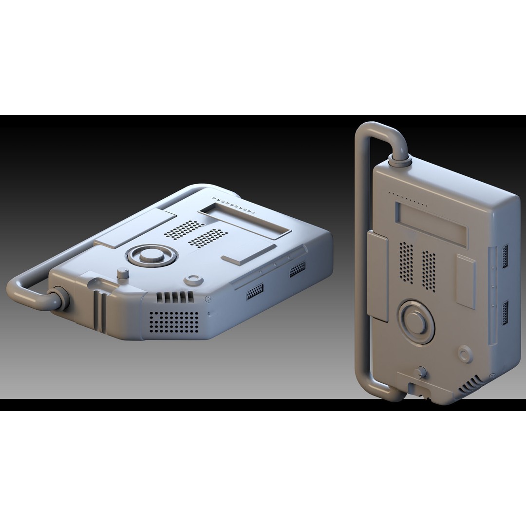 Sci-Fi Devices 3D Model – High Detail Polygon Mesh, FBX, Blender - View 4