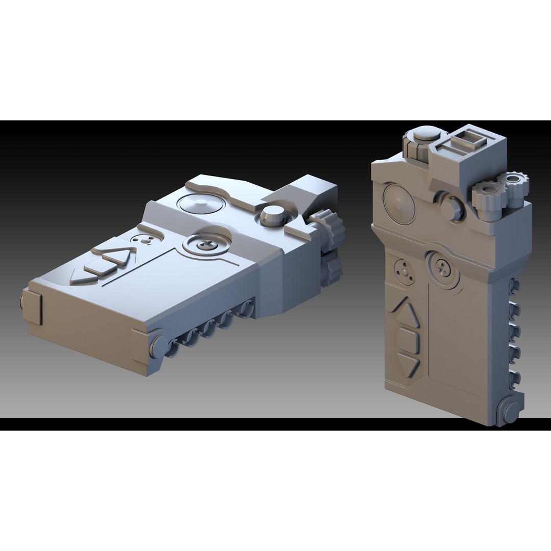 Sci-Fi Devices 3D Model – High Detail Polygon Mesh, FBX, Blender - View 6