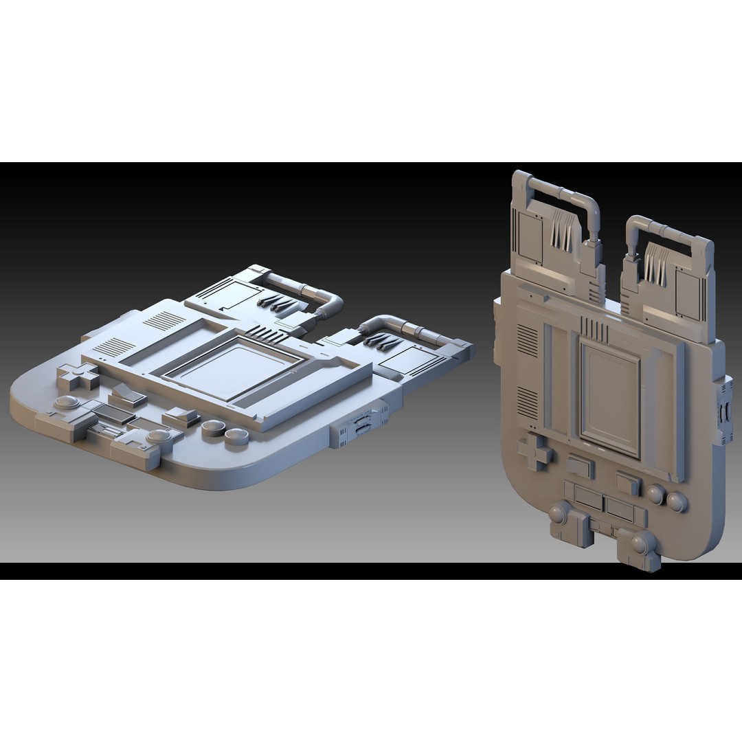 Sci-Fi Devices 3D Model – High Detail Polygon Mesh, FBX, Blender - View 8
