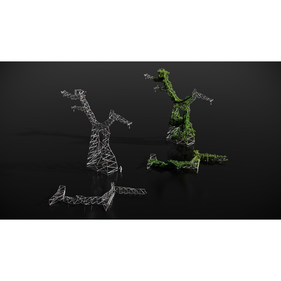 Post-Apocalyptic Industrial Kit 3D Model – High Detail PBR Assets, Blender - View 11