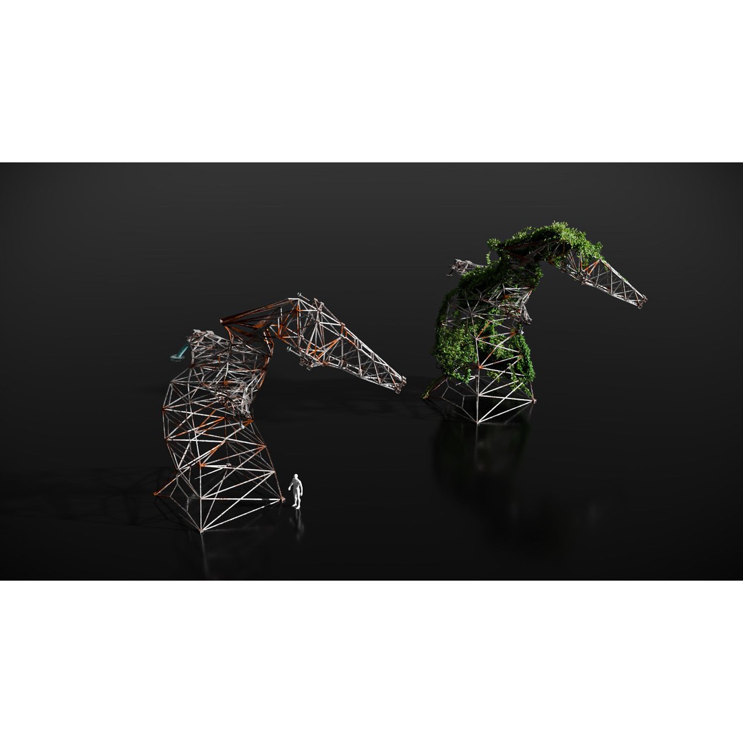 Post-Apocalyptic Industrial Kit 3D Model – High Detail PBR Assets, Blender - View 9