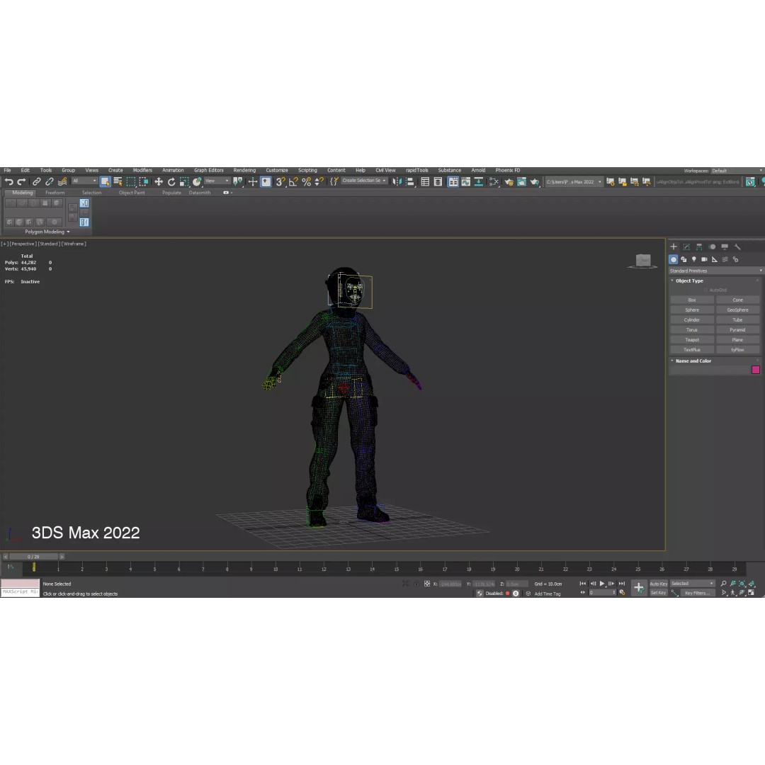 Female Welder Suit 3D Model – Low Poly Rigged Asset, FBX, PBR - View 20