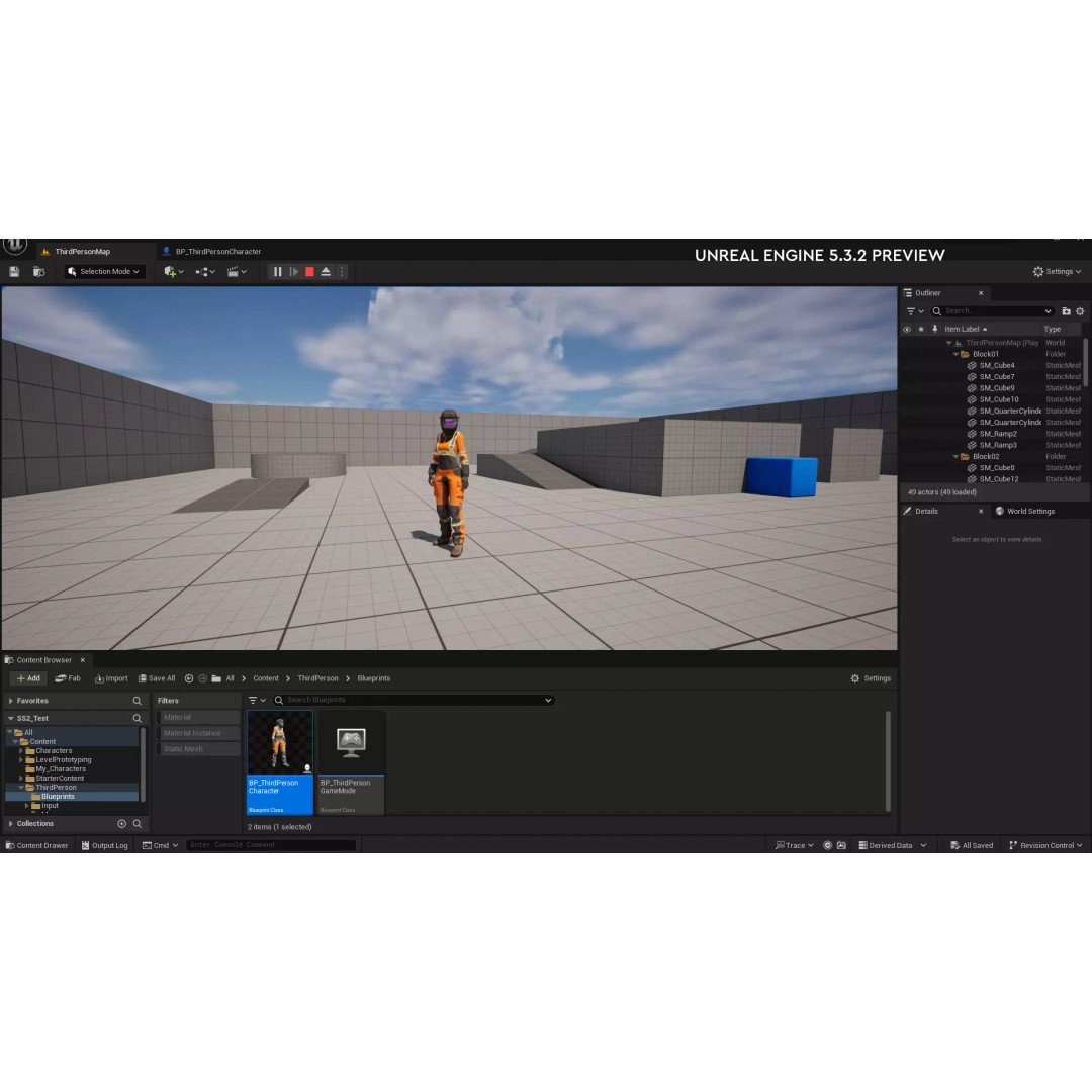 Female Welder Suit 3D Model – Low Poly Rigged Asset, FBX, PBR - View 37
