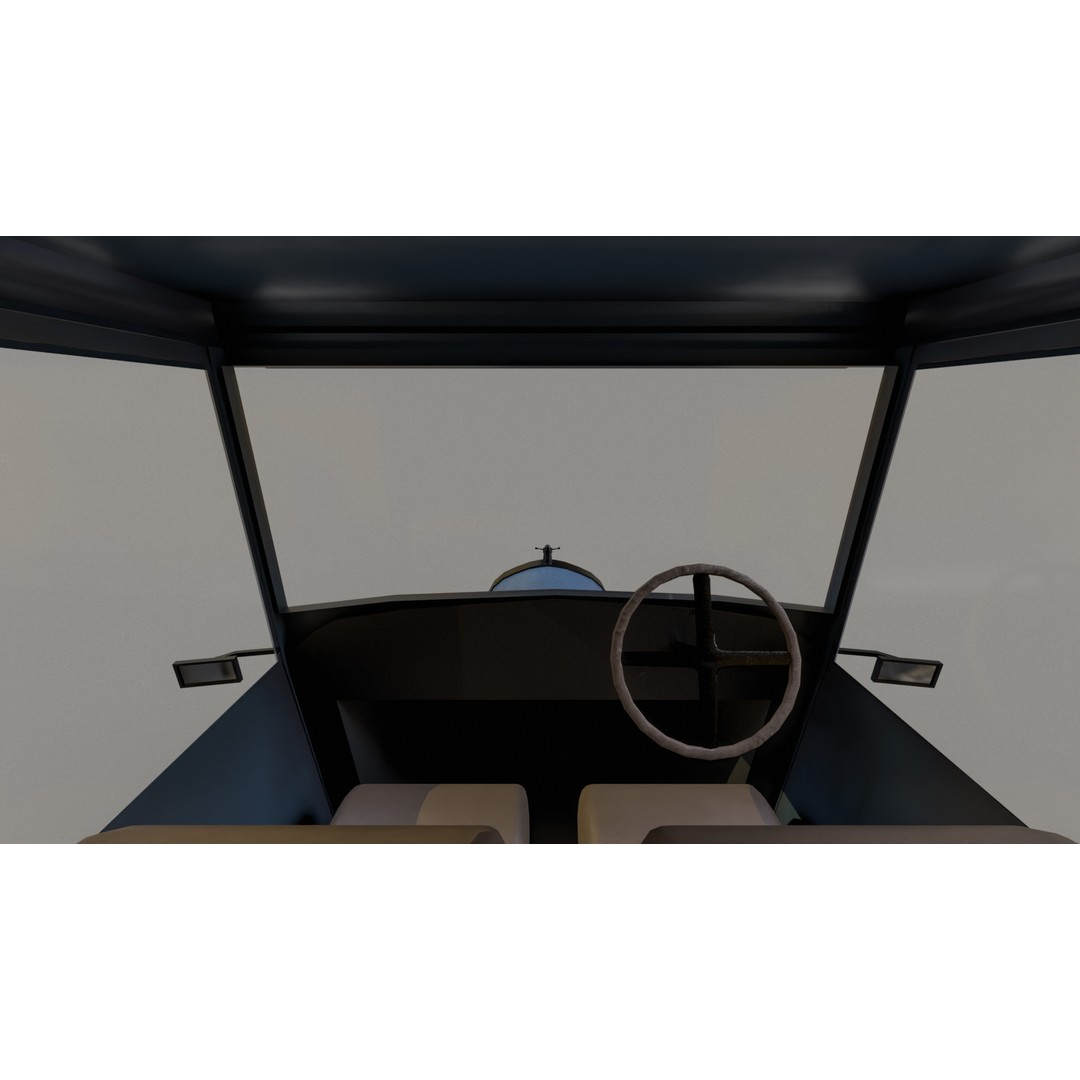 1920s Truck 3D Model – Low Poly Game Ready Asset, FBX - View 13