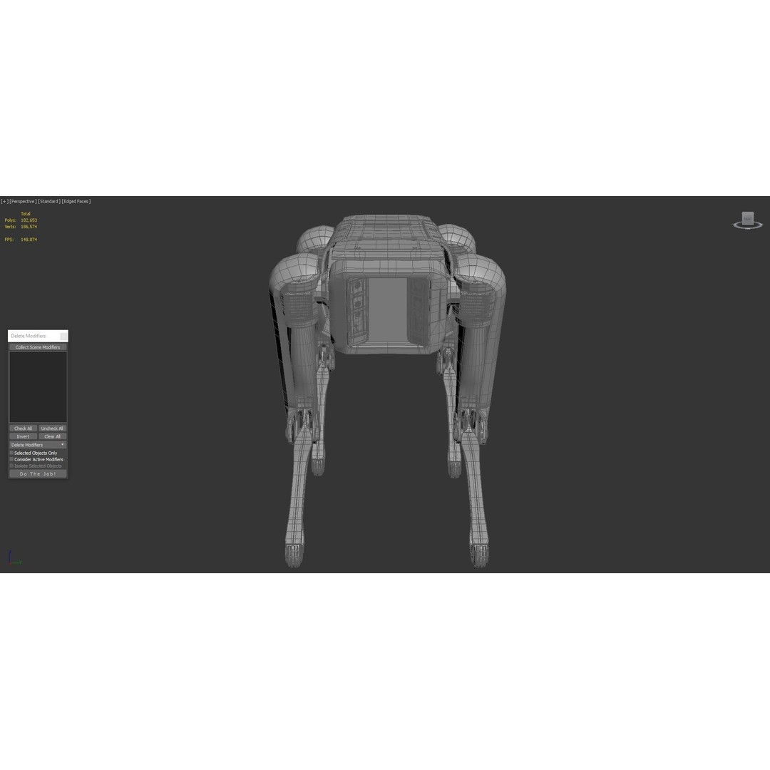 Boston Dynamics Spot Mini 3D Model – High Poly Robot Dog, FBX, PBR Textures - View 10