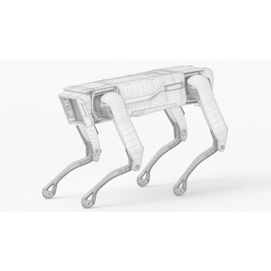 Boston Dynamics Spot Mini 3D Model – High Poly Robot Dog, FBX, PBR Textures - View 13