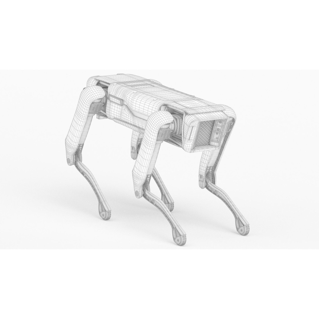 Boston Dynamics Spot Mini 3D Model – High Poly Robot Dog, FBX, PBR Textures - View 14