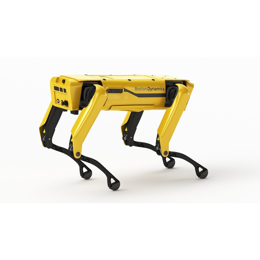 Boston Dynamics Spot Mini 3D Model – High Poly Robot Dog, FBX, PBR Textures - View 29