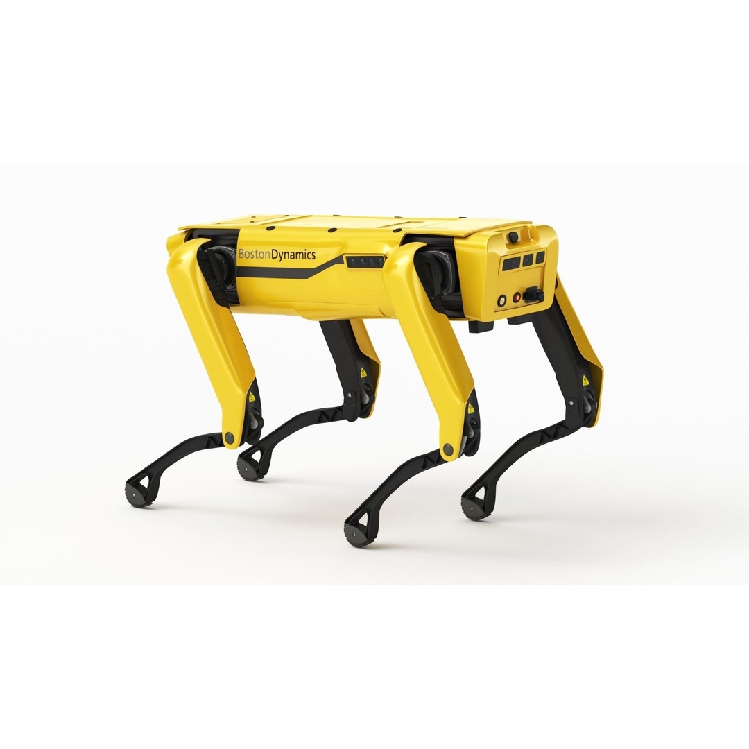 Boston Dynamics Spot Mini 3D Model – High Poly Robot Dog, FBX, PBR Textures - View 33