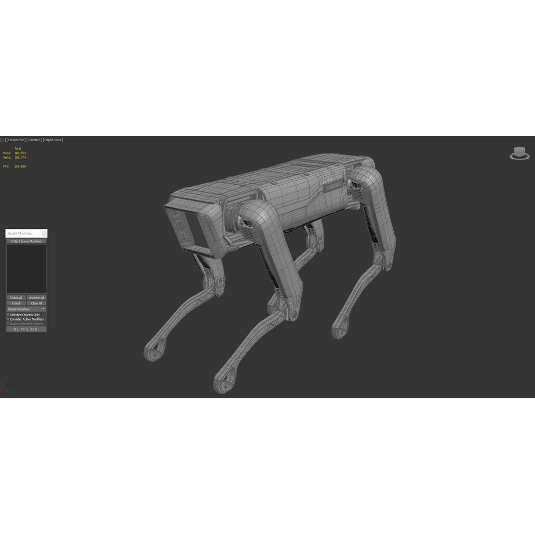 Boston Dynamics Spot Mini 3D Model – High Poly Robot Dog, FBX, PBR Textures - View 8