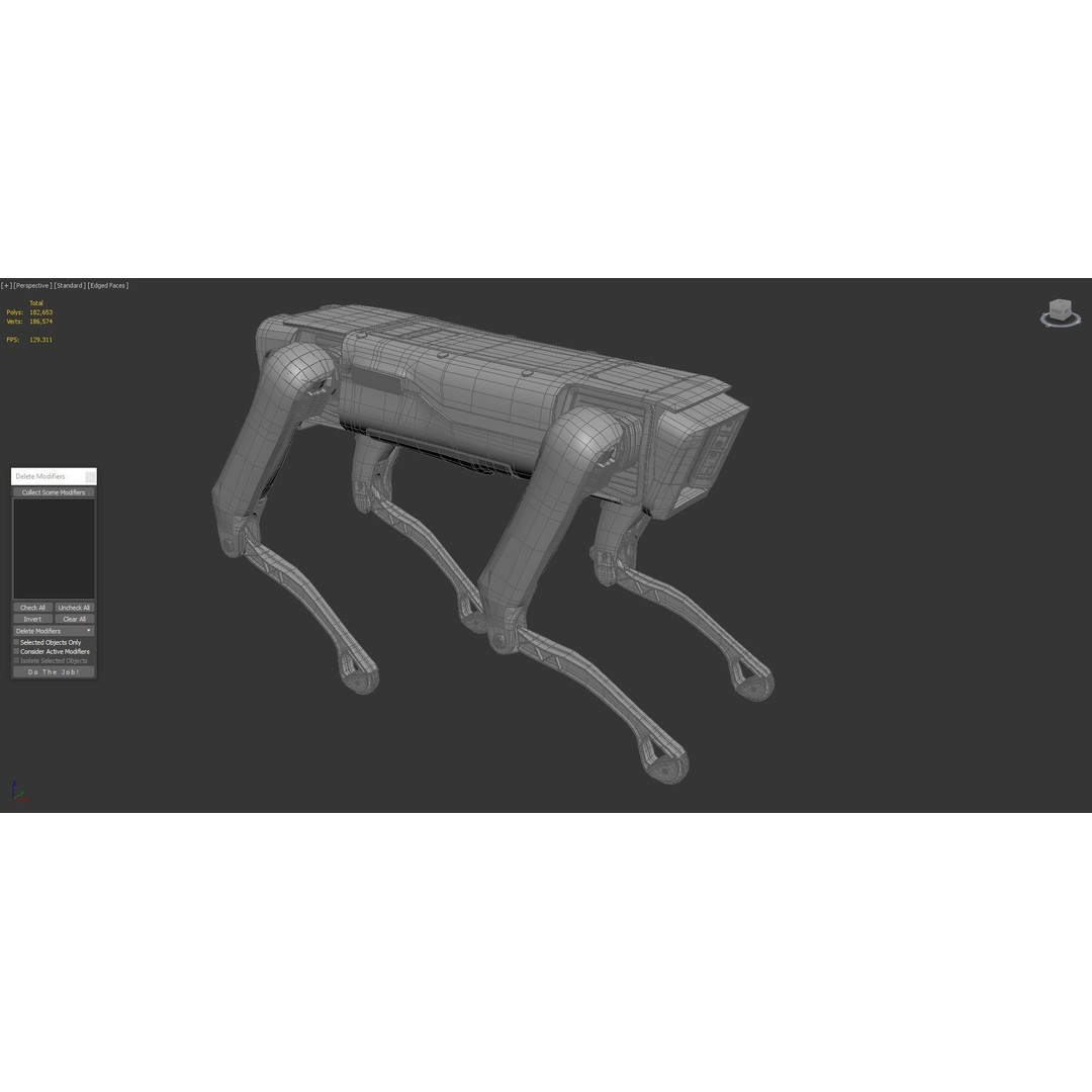 Boston Dynamics Spot Mini 3D Model – High Poly Robot Dog, FBX, PBR Textures - View 9